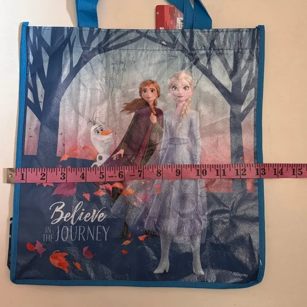 Disney Frozen Tote Bag with Elsa and Olaf in Blue